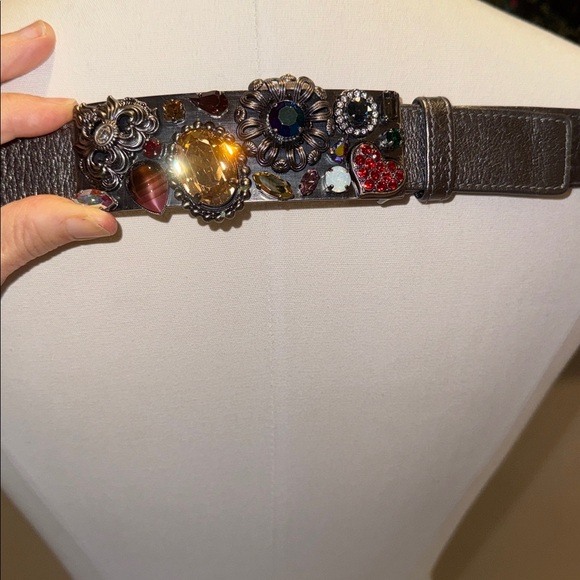 Embellished Crystal Metallic Belt - Picture 10 of 11